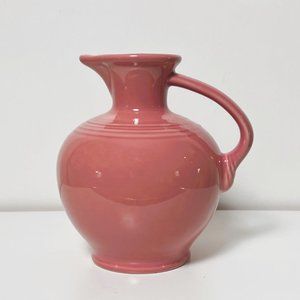 1980's HLC Rose Pink Fiesta Carafe Pitcher | Homer Laughlin | MCM Retro Kitchen